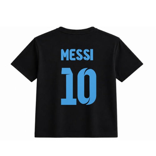 Argentina #10 Black Football T-Shirt | Premium Cotton Fan Edition