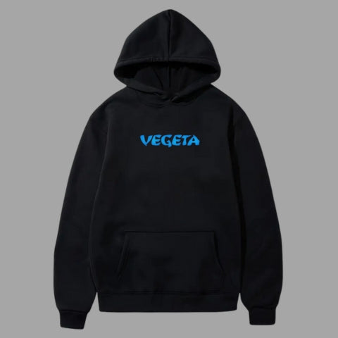 Vegeta Inspired Anime Graphic Hoodie | Bold Blue Saiyan Design
