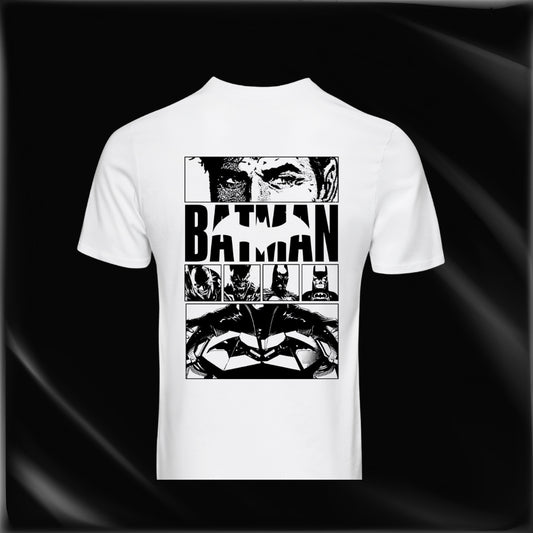 Batman Graphic Comic Style Oversized T-Shirt – White