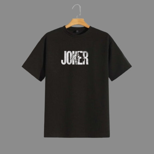 Joker Graphic Printed Black T-Shirt