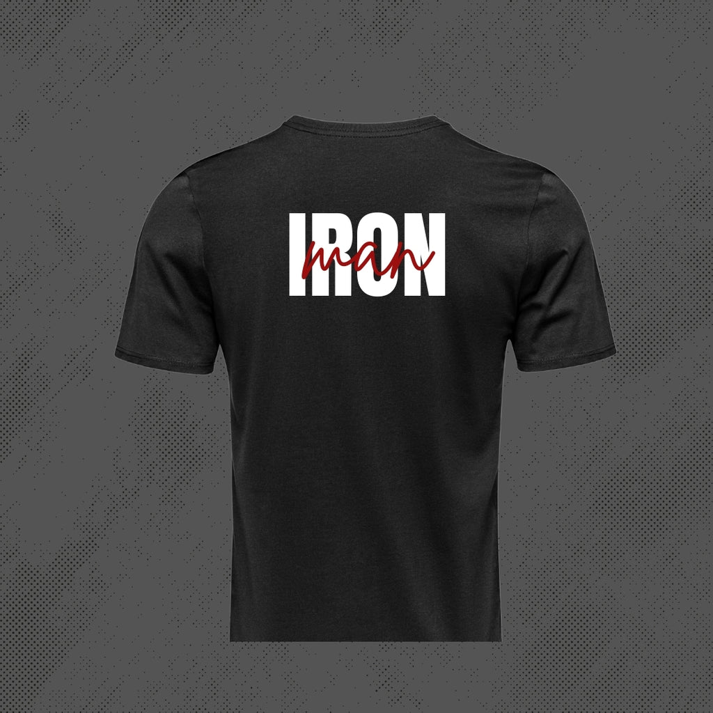 “Arc Reactor Scratch Graphic T-Shirt – Black | IRON MAN Streetwear Tee”