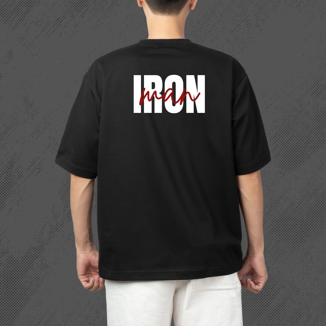 “Arc Reactor Scratch Graphic T-Shirt – Black | IRON MAN Streetwear Tee”