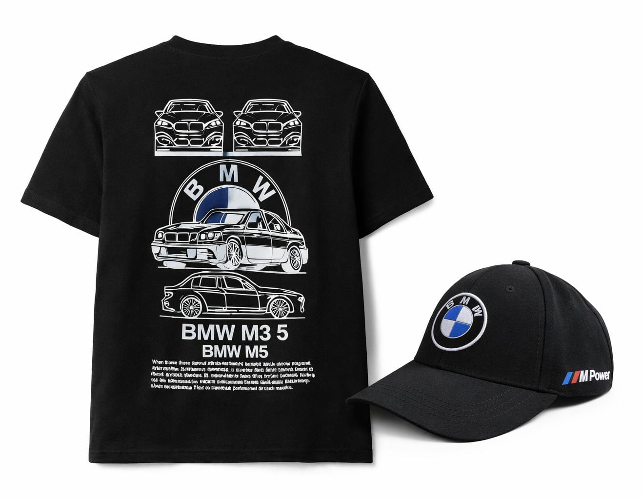 BMW M Power T-Shirt & Cap Combo for Men