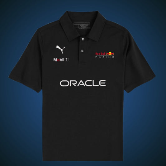 Red Bull Racing Black Polo Shirt | Premium Cotton Polo Tee