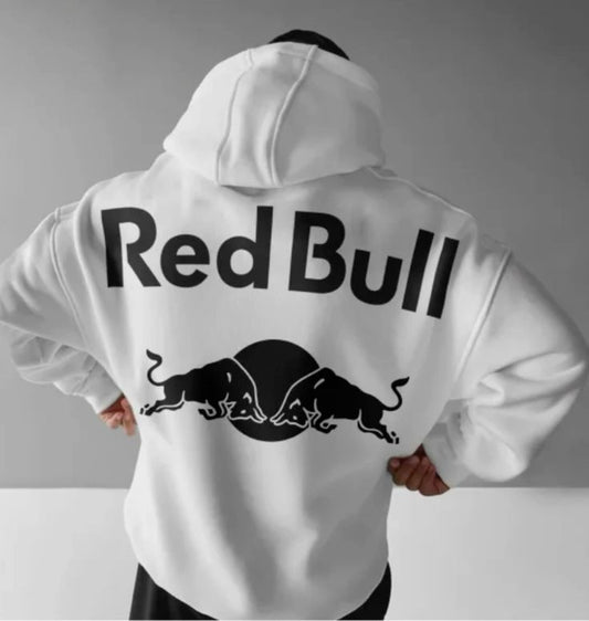Red Bull Classic White Hoodie – Power in Motion