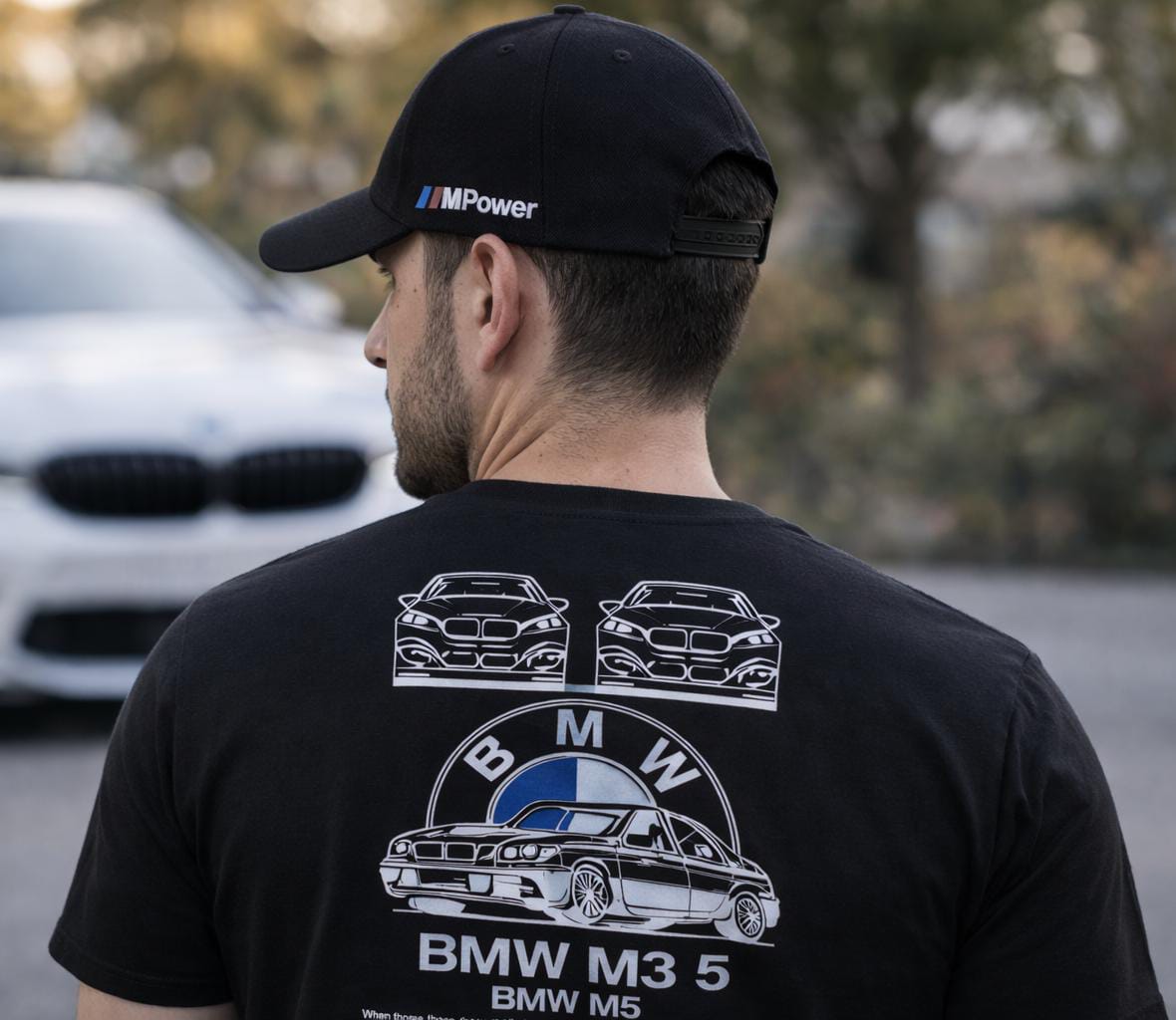 BMW M Power T-Shirt & Cap Combo for Men